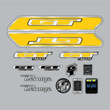 GT - 2001 Bump decal set - for black frame