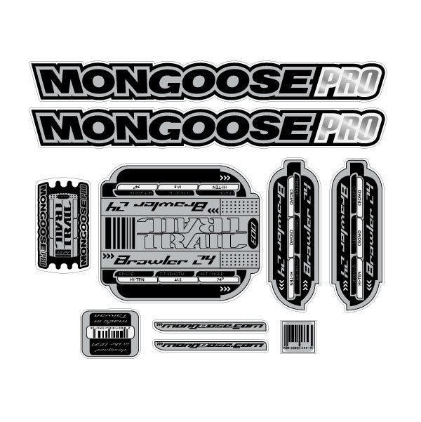 Mongoose - 2002-2003 Brawler24 - Decal set