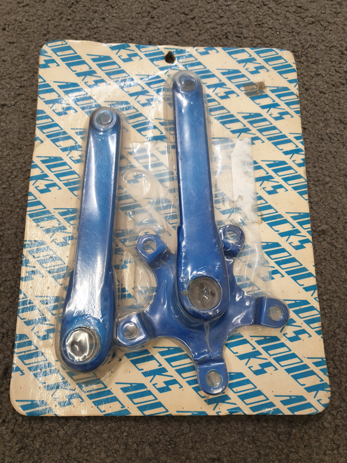 NOS - ADDICKS BMX CRANKS IN OG PACKET - Rarest of the RARE 70's BMX