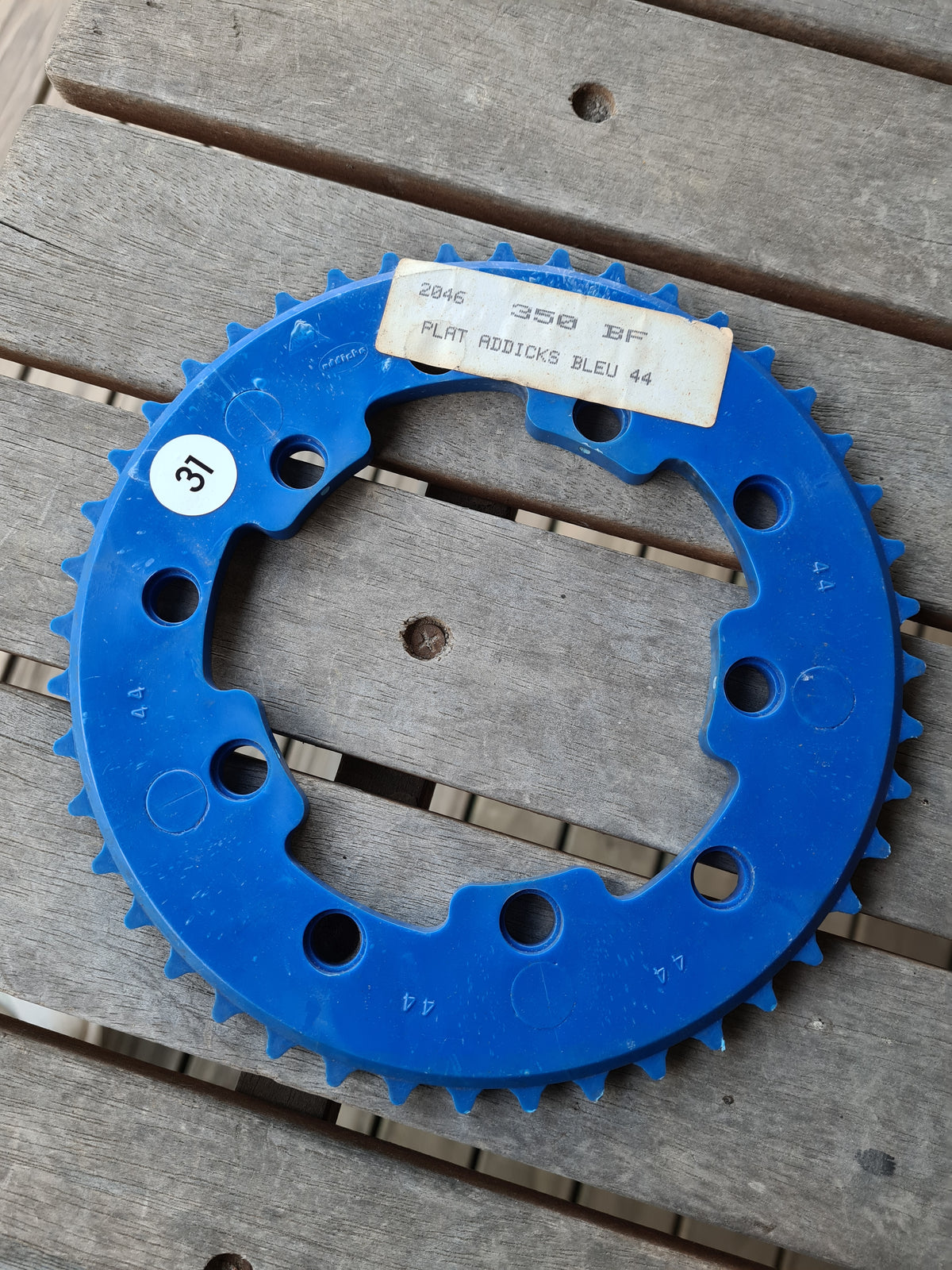 NOS-ADDICKS - 44T Chainwheel in Blue (#31)