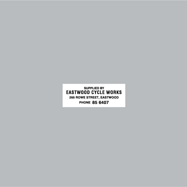 Eastwood - "Supplied by" decal