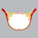 Cam Plate Number plate - Red Yellow decal only
