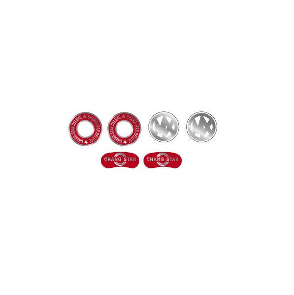 Chang Star -  MX1000A Caliper decals in Chrome
