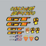 GT - 1993 Vertigo for blue frame - decal set - Old school bmx