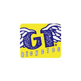 GT - Freestyle Bicycles - Yellow and Dark Blue plate decal