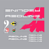Redline - 1991 - 220 - Decal set for Black & Pink frame - Old school bmx