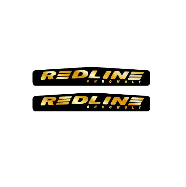 Redline - Monster crank decal set - Black with Gold