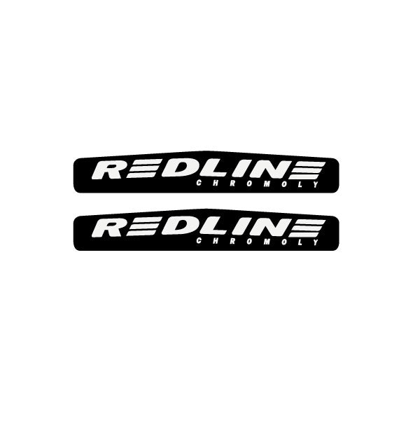 Redline - Monster crank decal set - Black with White
