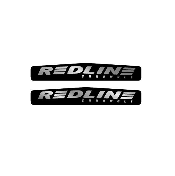 Redline - Monster crank decal set - Black with Chrome