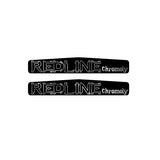 Redline - Monster "Cromo" crank decal set - Black with Chrome