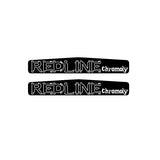 Redline - Monster "Cromo" crank decal set - Black with White
