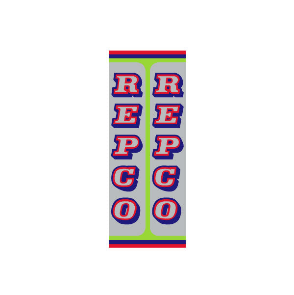 Repco - LARGE Green Seat tube decal