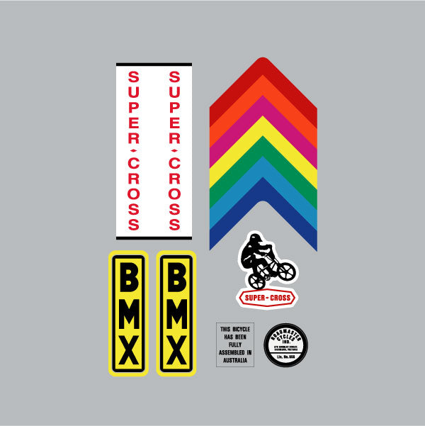 Roadmaster - Super Cross RAINBOW - decal set