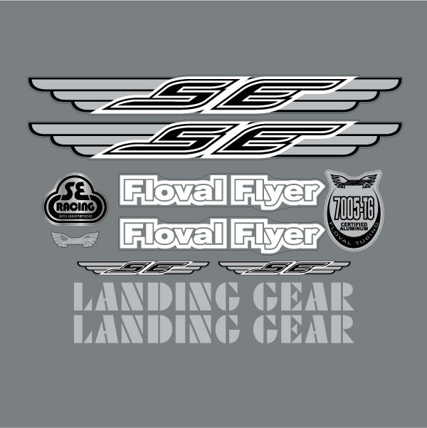 SE Racing - 2005 Floval Flyer decal set - for Red frame