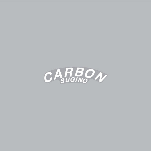 Sugino - CARBON Sprocket decal - White on clear
