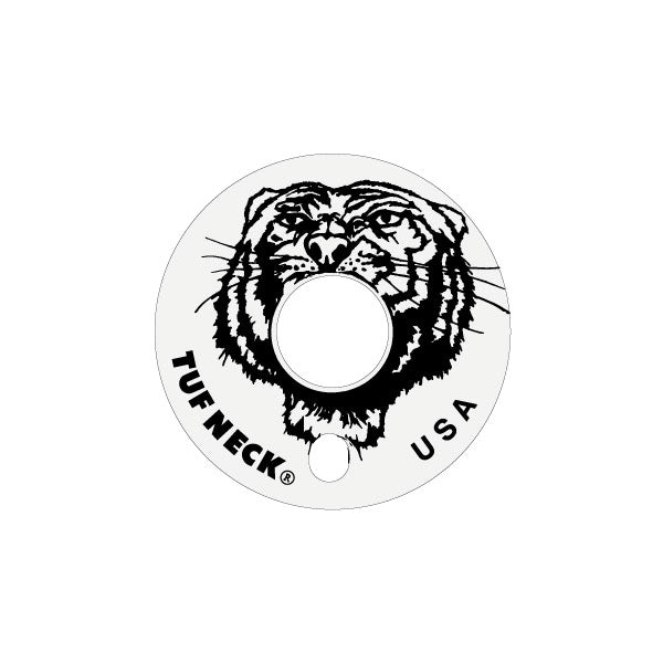 Tuf-neck - Black on clear chainring decal