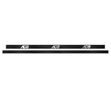 ACS - ROTOR decal - BLACK on chrome - Old school bmx - Bmx Products AU
