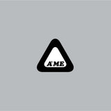 AME - Bubble font triangle decal in black - Bmx Products AU