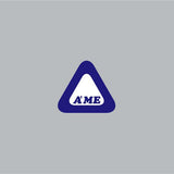 AME - Bubble font triangle decal in blue - Bmx Products AU