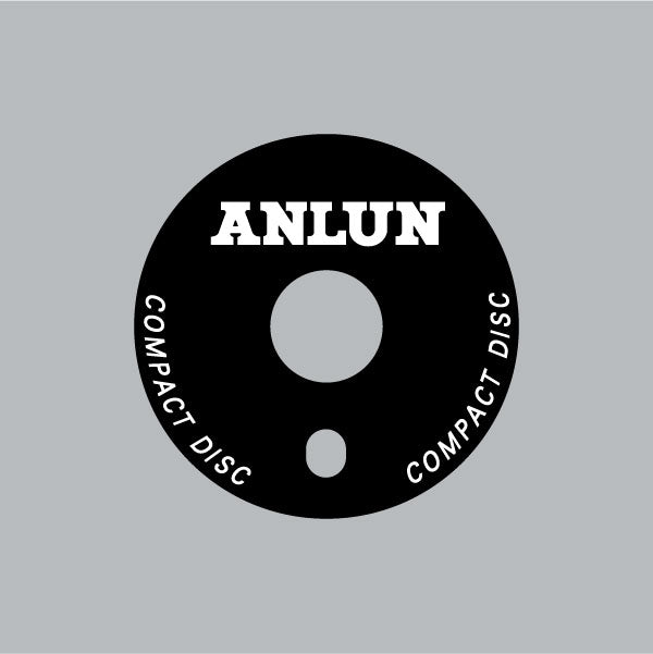 Anlun - Compact Disc decal in Black - oid school bmx - Bmx Products AU