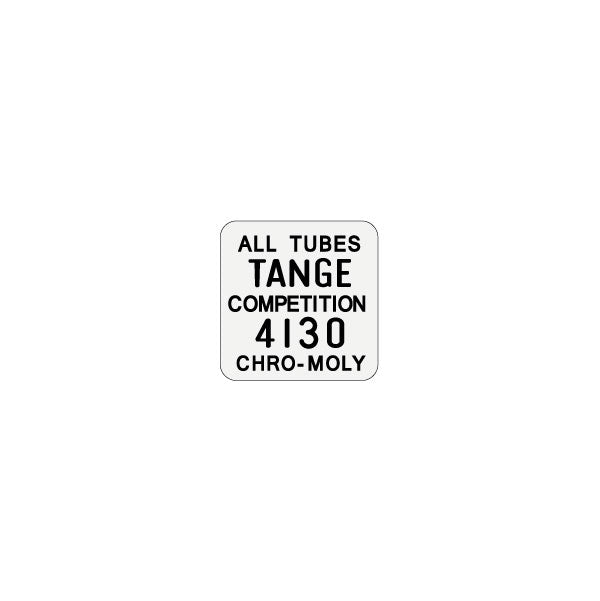 Apollo - 4130 Tange Tubes Black seat tube decal - old school bmx - Bmx Products AU