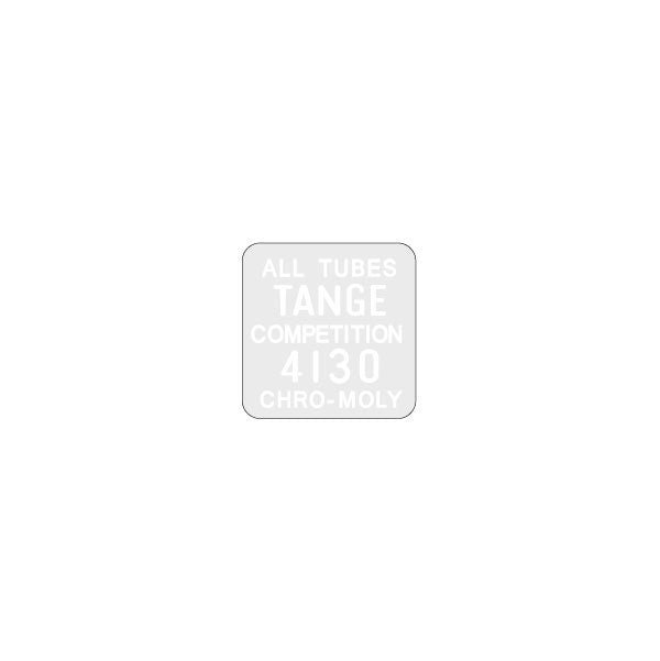 Apollo - 4130 Tange Tubes White seat tube decal - old school bmx - Bmx Products AU