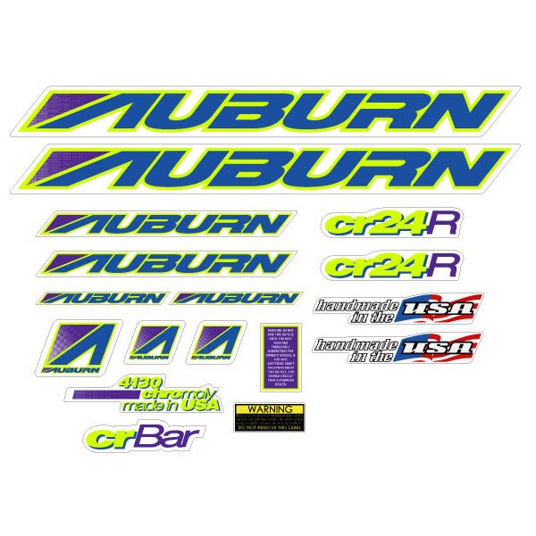 Auburn - 1995 CR-24R on clear decal set - Bmx Products AU