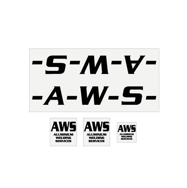 AWS - NZ bmx decal set - Old School BMX - Bmx Products AU
