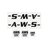 AWS - NZ bmx decal set - Old School BMX - Bmx Products AU