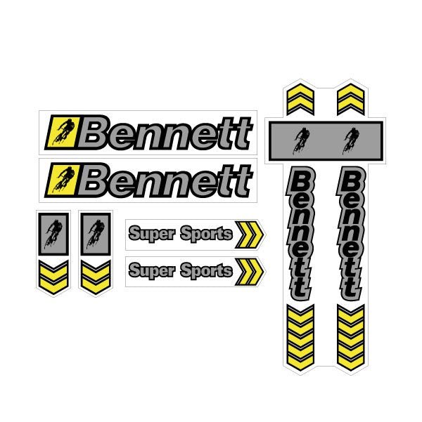 Bennett - Super Sport decal set - old school bmx - Bmx Products AU