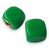 Blank - Dice Tire Valve Caps (Pair) - Green - old school bmx - Bmx Products AU
