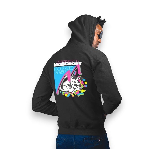 BMX Show - Mongoose Borderfest 2024 - Hoodie - Black - Old school BMX - Bmx Products AU