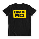 BMX50 - BMX50 logo - Black T-Shirt - Bmx Products AU