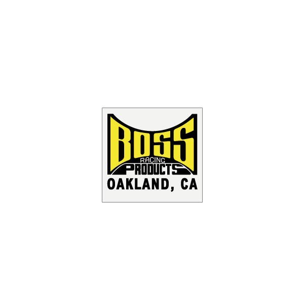 BOSS - Bar and pole clear racing decal - old school bmx - Bmx Products AU