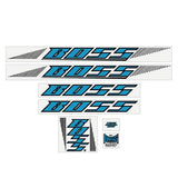 BOSS Racing - 20" Early - Blue decal set - old school bmx - Bmx Products AU