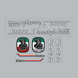 Cobra - Freestyle decal set - Old school bmx - Bmx Products AU