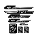 Craig Turner - CT2020 Black on chrome - decal set - Bmx Products AU