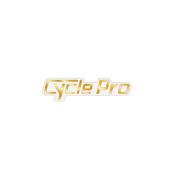 Cycle Pro - seat rear Gold decal - old school bmx - Bmx Products AU