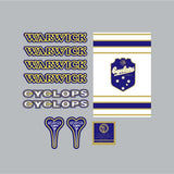 Cyclops - Warwick - decal set - old school bmx - Bmx Products AU