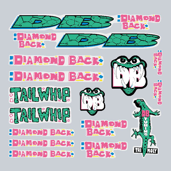 Diamond Back - 1992 Tailwhip for Chrome frame decal set