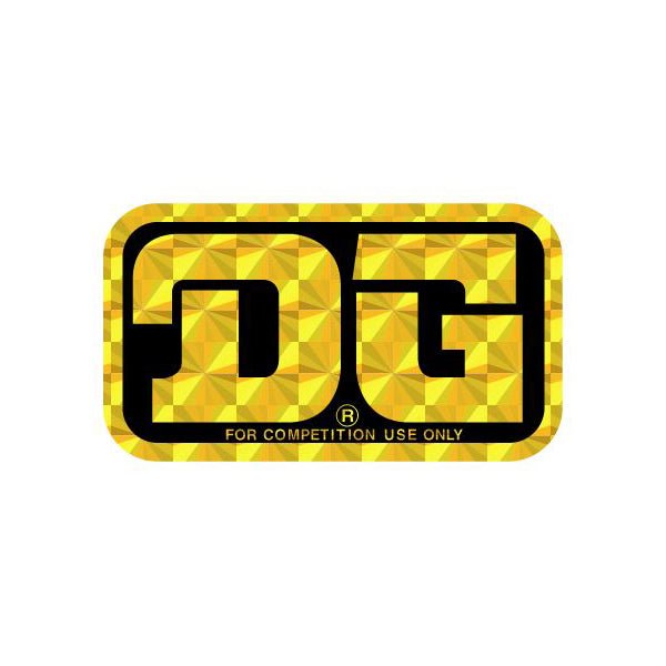 DG - For Comp Use decal - Black & Yellow prism - Old school bmx - Bmx Products AU