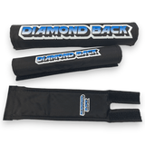 Diamond Back - 1984 Nylon pad set - BLACK with BLUE - old school bmx - Bmx Products AU