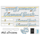 Diamond Back - 1986 Strike Zone for pink frame - decal set - Old school bmx - Bmx Products AU