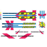 Diamond Back - 1991 Assult decal set for Chrome frame - Old school bmx - Bmx Products AU