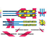 Diamond Back - 1991 Reactor for decal set for Chrome frame - Old school bmx - Bmx Products AU