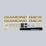Diamond Back - 1994 APEX MTB magenta decal set for black frame - Old school bmx - Bmx Products AU