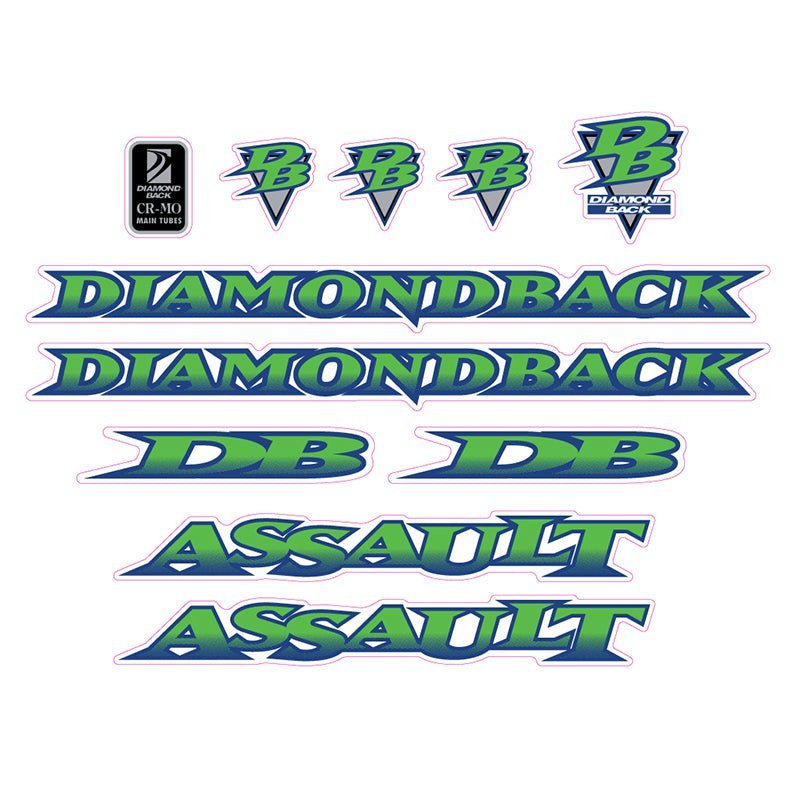 Diamond Back - 1995 Assult decal set - Old school bmx - Bmx Products AU