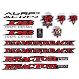 Diamond Back - 1996 Reactor PRO decal set - Old school bmx - Bmx Products AU