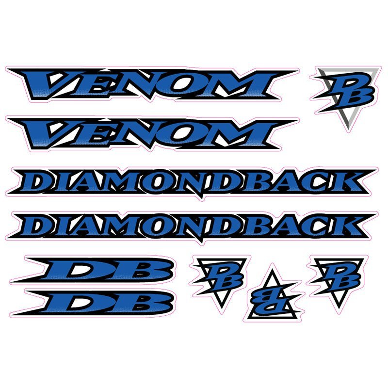 Diamond Back - 1996 Venom decal set - Old school bmx - Bmx Products AU