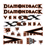 Diamond Back - 1998 Venom XX for chrome frame decal set - Old school bmx - Bmx Products AU